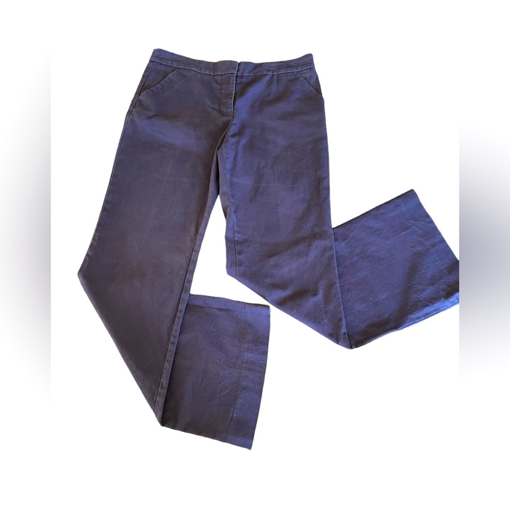 Tory Burch brown trouser flare leg pants.‎ Size 8